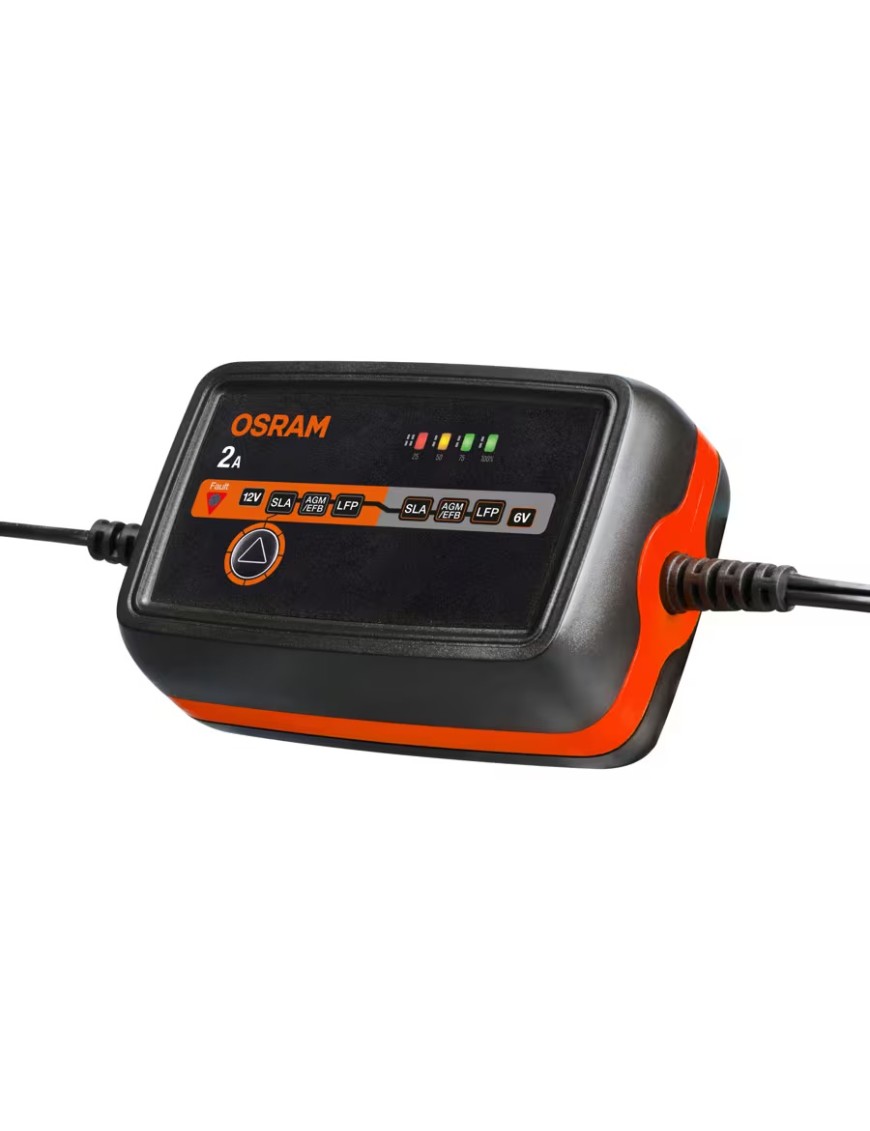 OSRAM BATTERYcharge 1002 – Smart 6/12 V Battery Charger, 2 A, IP65