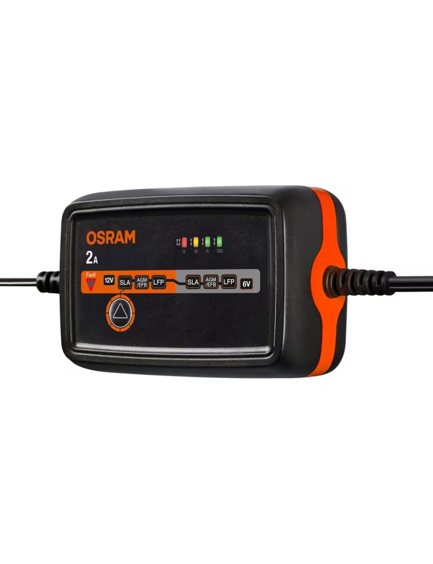 OSRAM BATTERYcharge 1002 – Smart 6/12 V Battery Charger, 2 A, IP65