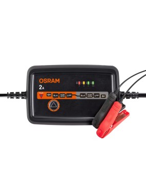OSRAM BATTERYcharge 1002 – Smart 6/12 V Battery Charger, 2 A, IP65