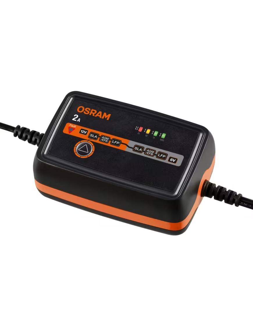 OSRAM BATTERYcharge 1002 – Smart 6/12 V Battery Charger, 2 A, IP65