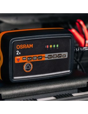 OSRAM BATTERYcharge 1002 – Smart 6/12 V Battery Charger, 2 A, IP65
