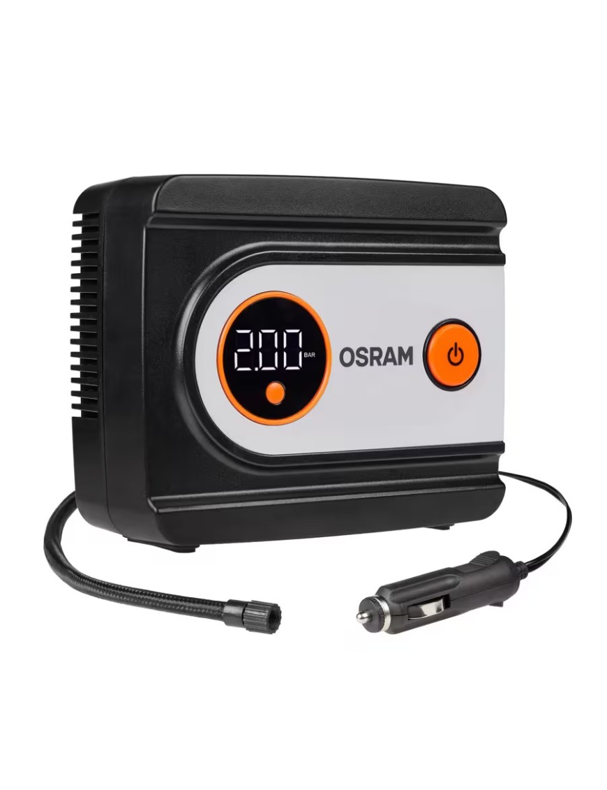 OSRAM TYREinflate 612 ESSENTIAL OTI612ESN – 12 V Digital Tyre Inflator, 6.9 bar