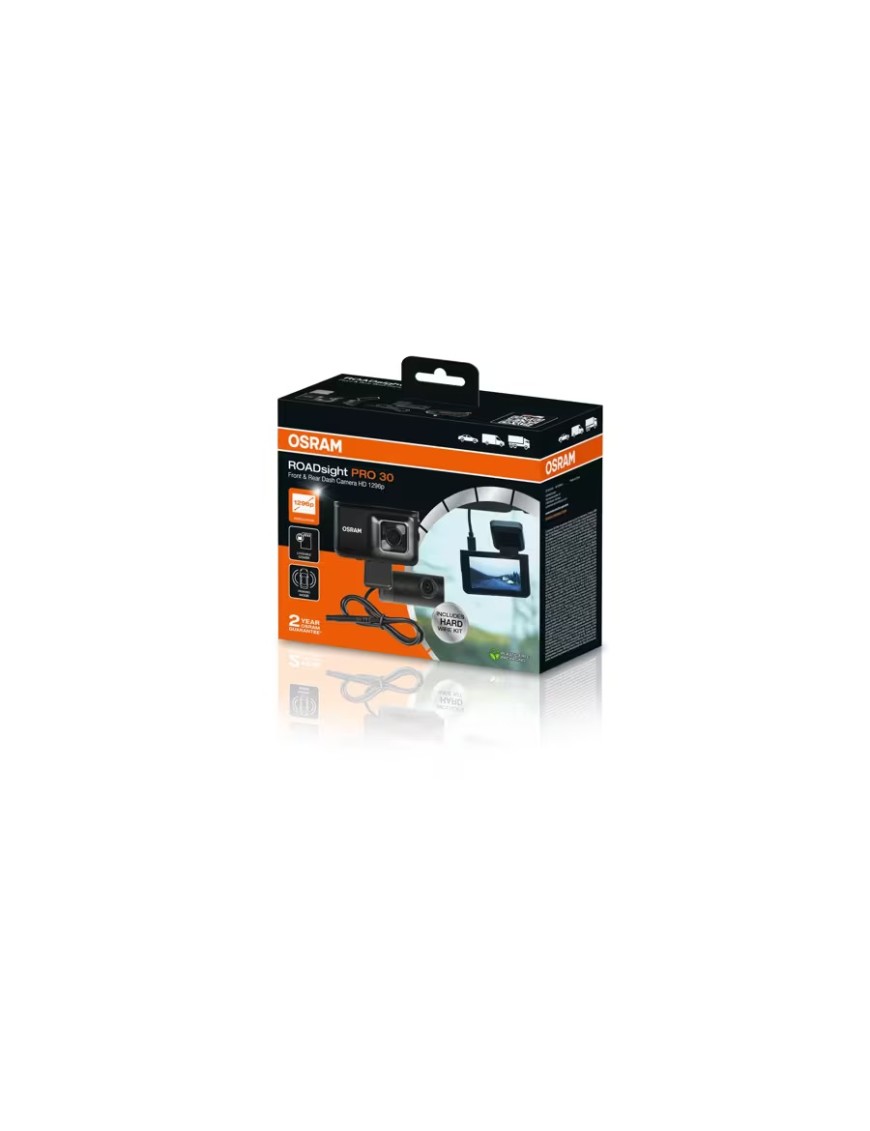 OSRAM ROADsight PRO 30 – Front + Rear Dash Cam, GPS, HDR