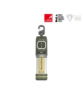 FLEXTAIL TINY REPELLER S – 2-in-1 Mosquito Repeller & 400 lm Camp Light, Green, No Mats