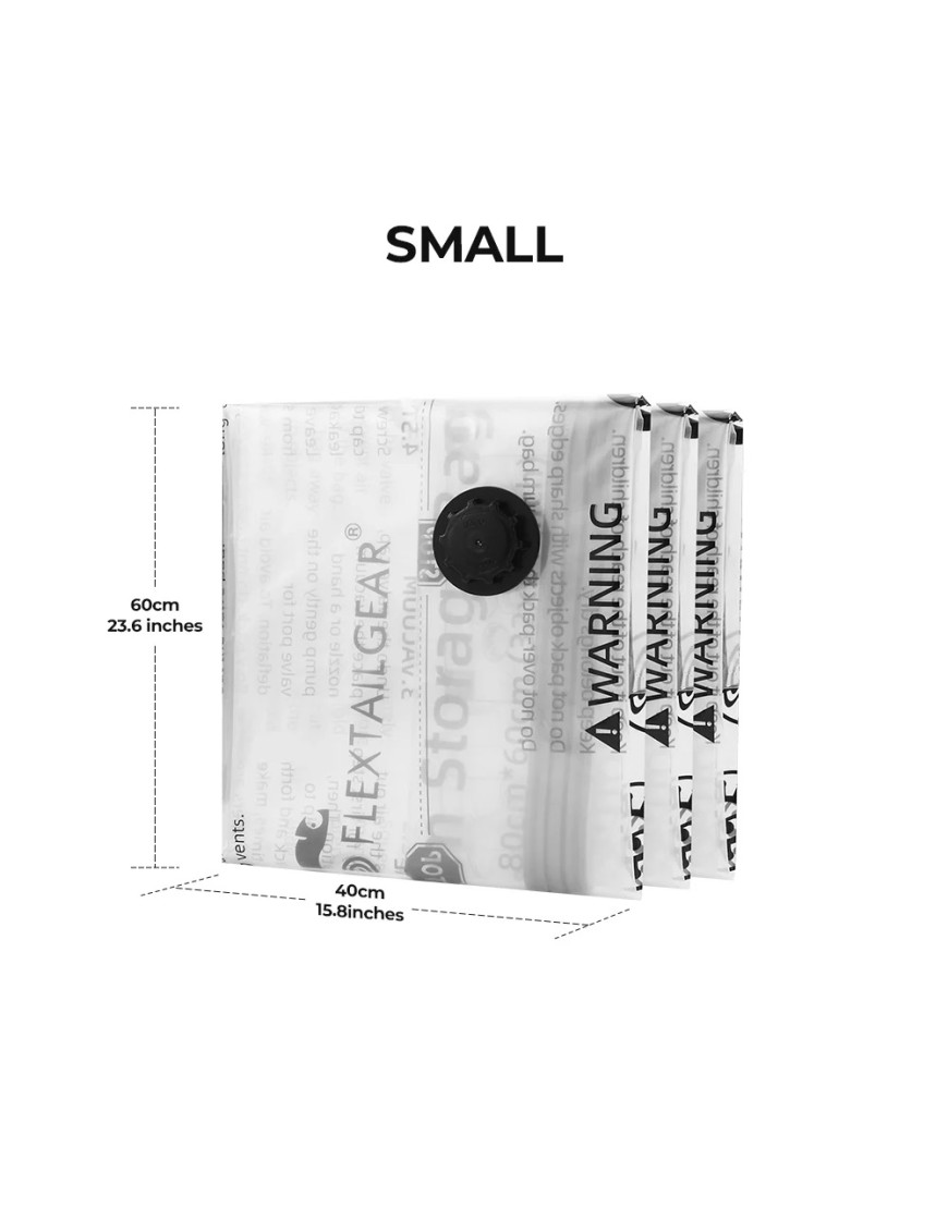 FLEXTAIL Vacuum Storage Bags S – 40 × 60 cm, 4-Pack