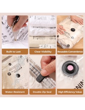 FLEXTAIL Vacuum Storage Bags M – 50 × 70 cm, 4-Pack