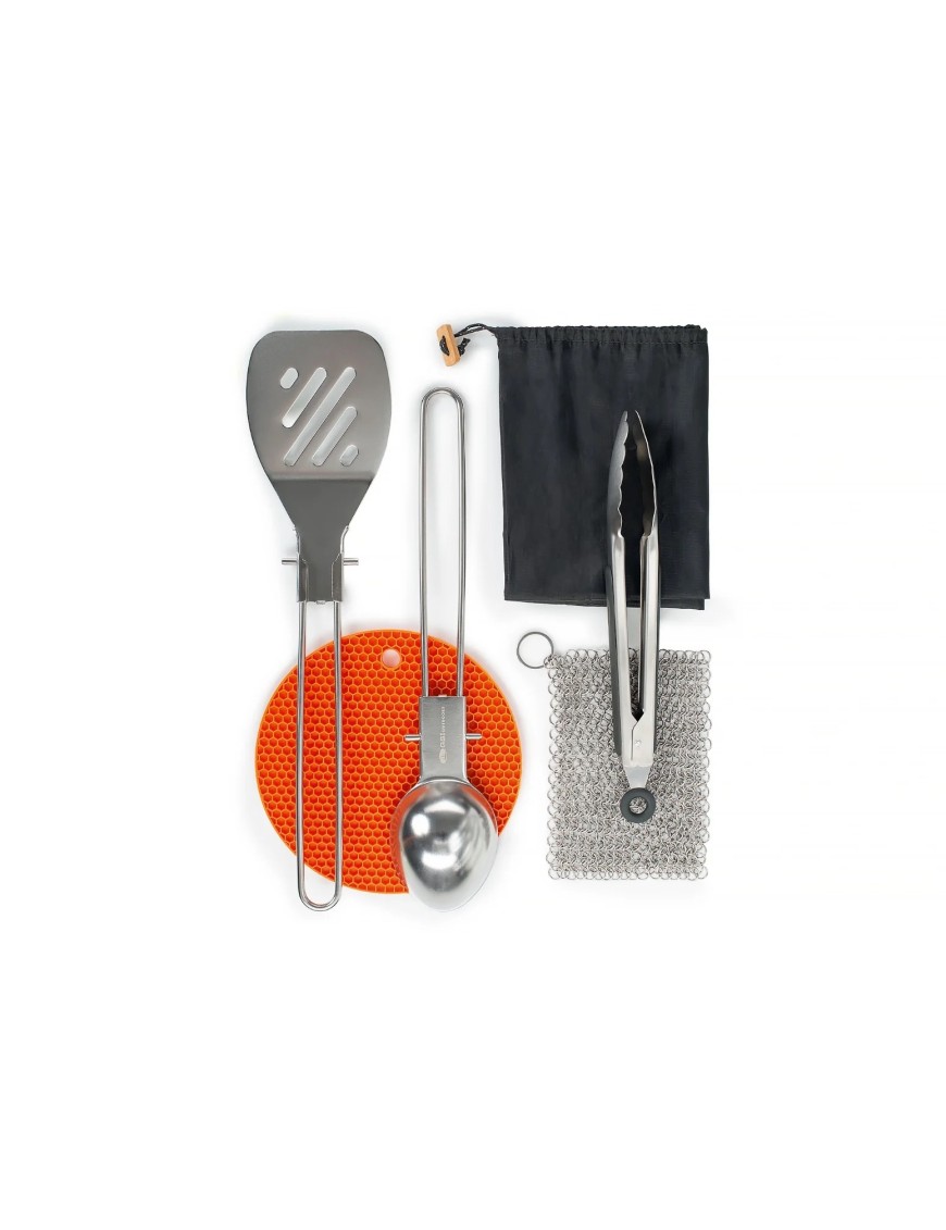 GSI Outdoors Basecamp Chef's Tool Set – 6-Piece Camp Cooking Utensil Set