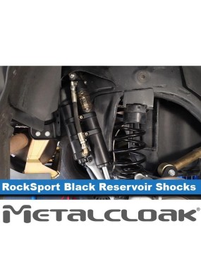 MetalCloak RockSport BLACK – Ineos Grenadier Rear Reservoir Shocks, 2.5 in Body, 8-Position Adjustable