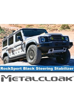 MetalCloak RockSport BLACK XD 2552 – adjustable steering damper for INEOS Grenadier 2023+