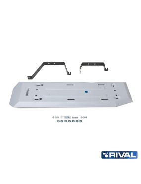 RIVAL 2333.1888.1.6 – 6 mm Aluminium Fuel Tank Skid Plate, Ford Ranger / VW Amarok