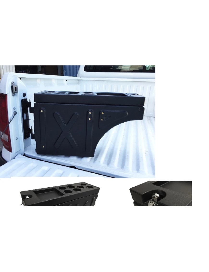 Snakeman 4WD SNA004 – Swing-Out Truck Bed Storage Box, 660 × 220 × 404 mm