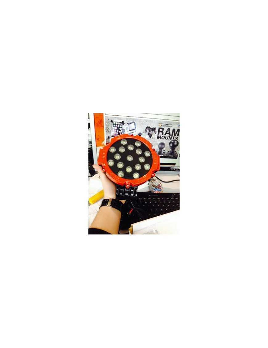LED Work Light 17x LED Round Red