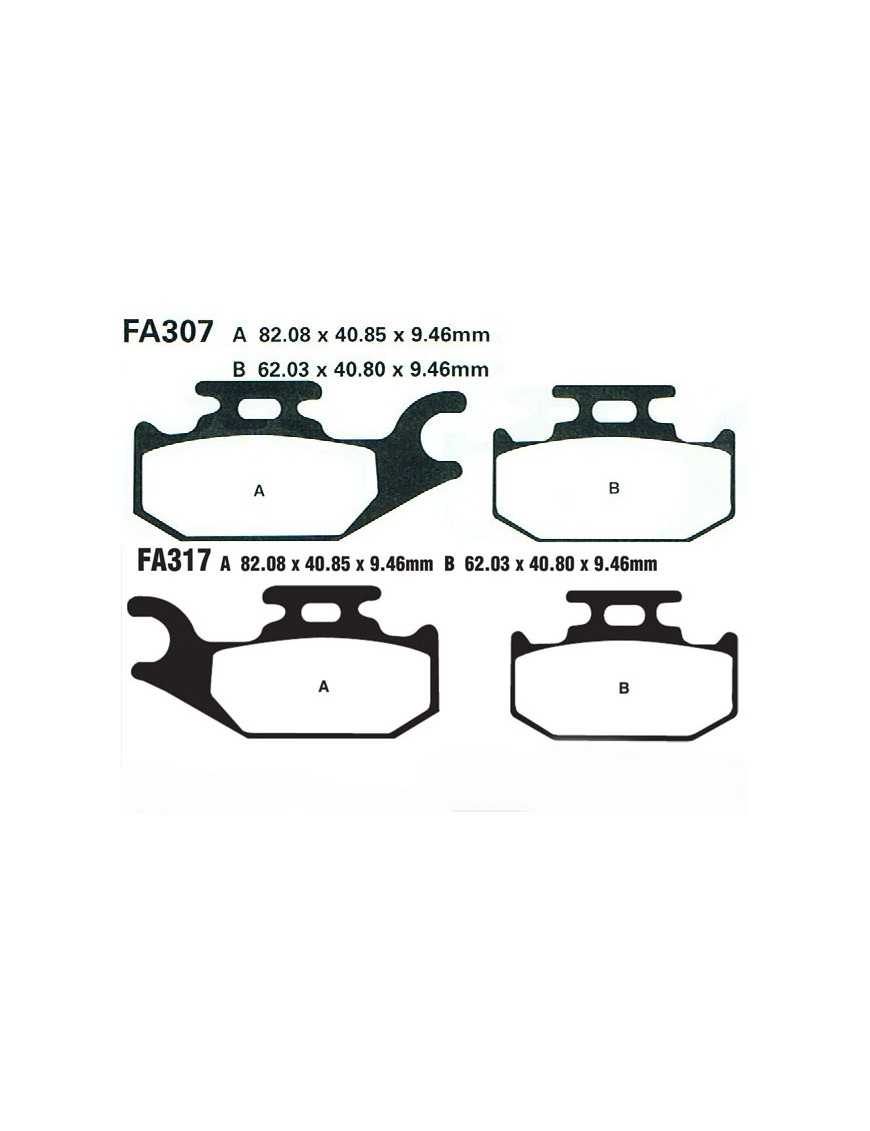 Klocki hamulcowe FA317TT Klocki hamulcowe FA317TT