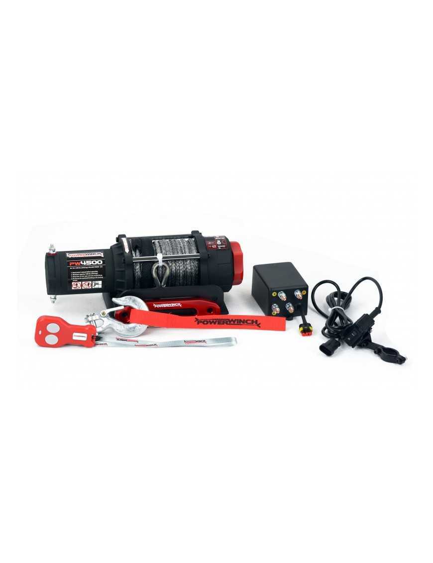 Wyciągarka PW4500SR 12V z liną syntetyczną ze sterowaniem bezprzewodowym Powerwinch Wyciągarka PW4500SR 12V z liną syntetyczną ze sterowaniem bezprzewodowym Powerwinch