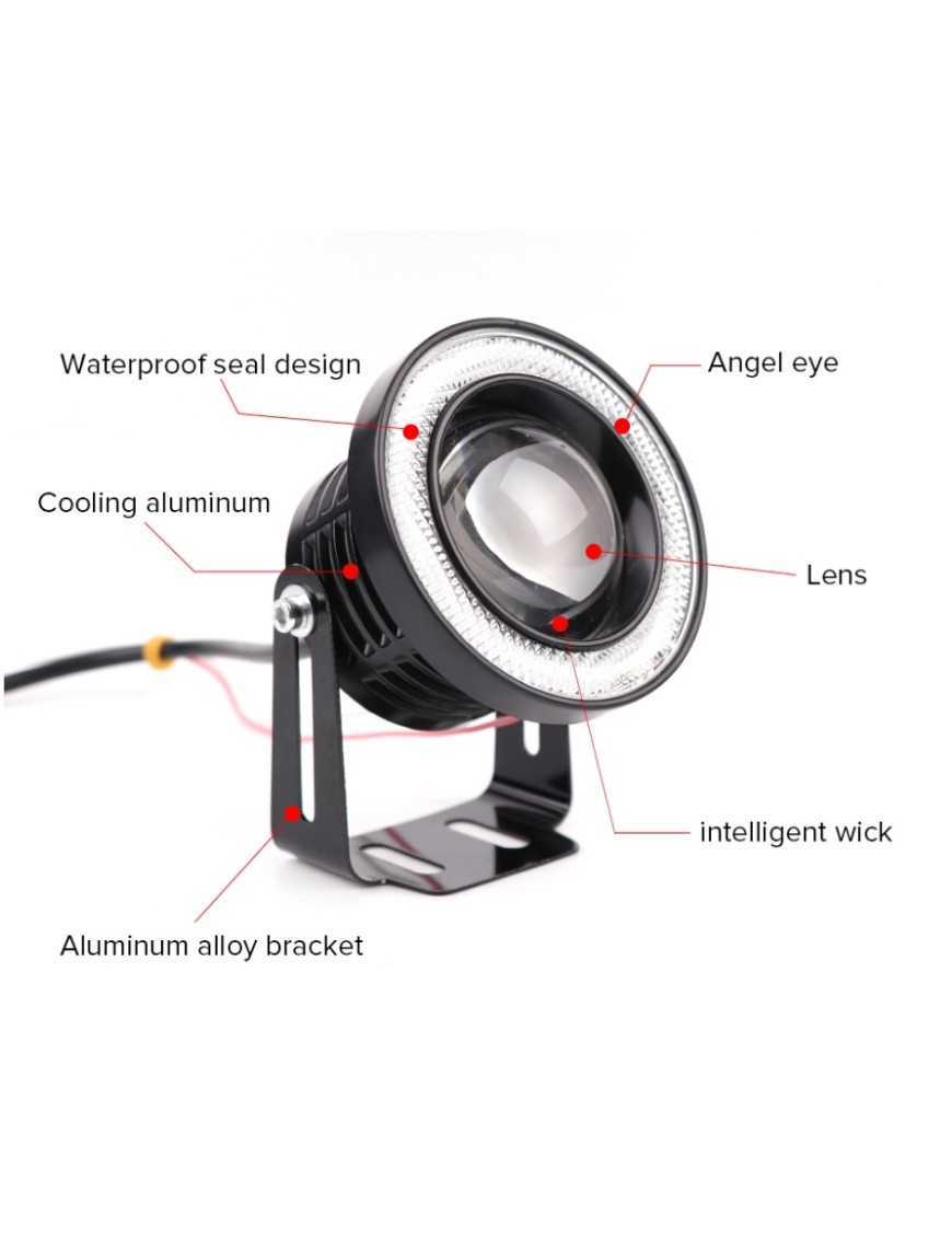 Lampy led z ringiem komplet 2 szt -  Lampy LED do can-am outlander zastępujące oryginalne