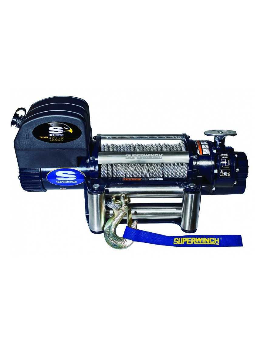 Superwinch TALON 12.5 12V 12500 Winch with Steel Cable and Roller Fairlead Superwinch TALON 12.5 12V 12500 Winch with Steel Cable and Roller Fairlead