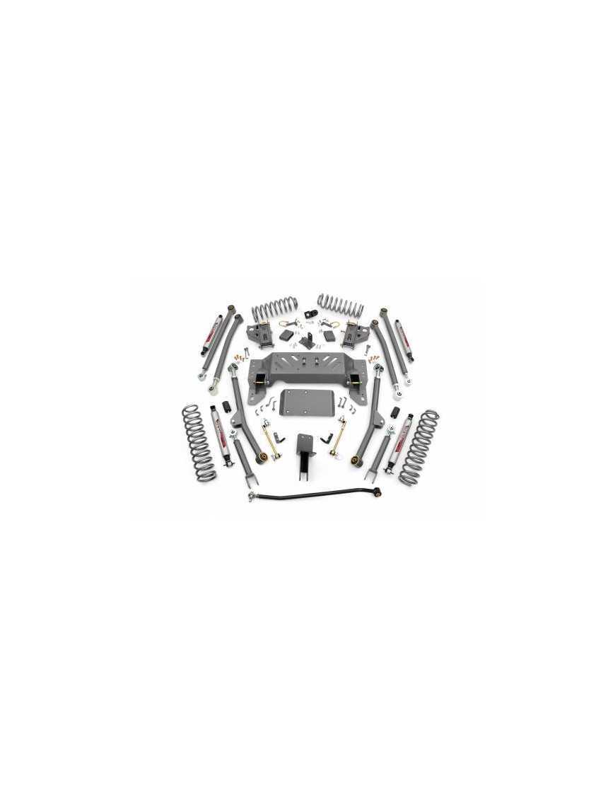 4" Long Arm Rough Country Lift Kit Suspension - Jeep Cherokee ZJ