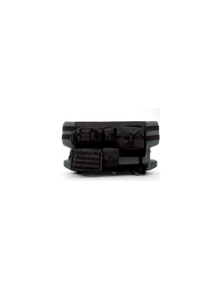Rear Seat Cover G.E.A.R. Smittybilt Black - Jeep Wrangler YJ