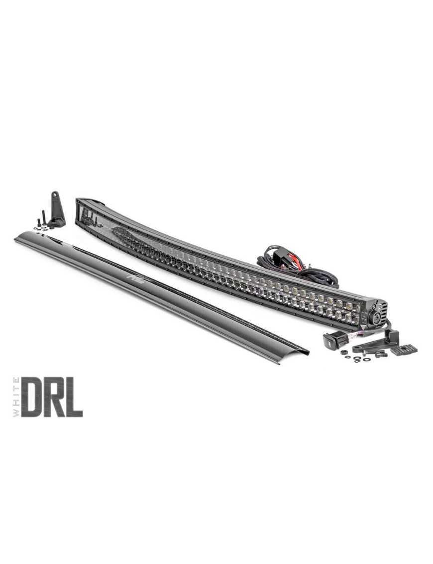 LED CREE 127cm Double Curved Black Series DRL White Rough Country Strip LED CREE 127cm Double Curved Black Series DRL White Rough Country Strip