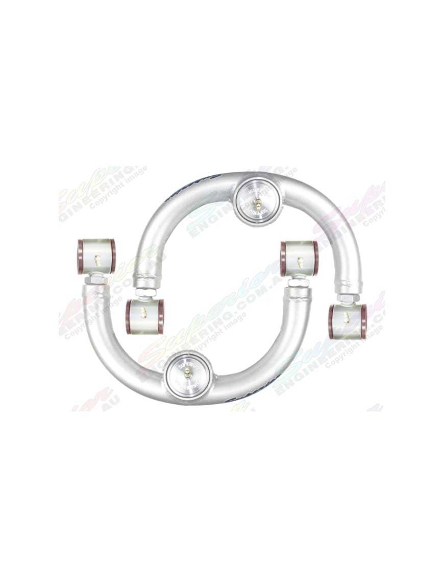 Adjustable, Front, Upper Control Arms Lift 2" Superior Engineering - Nissan Navara 15-17