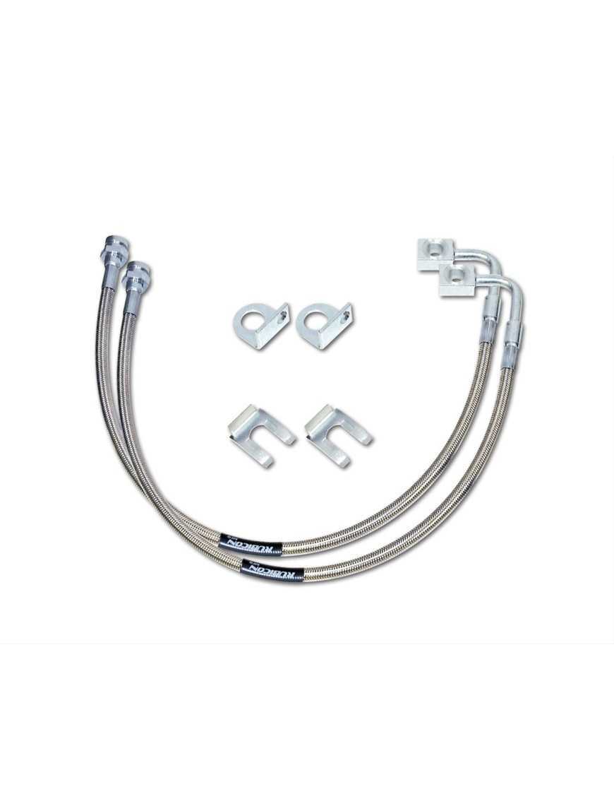 Front Steel Brake Line Kit 24" Lift 4-6" Rubicon Express - Jeep Wrangler JK