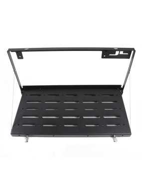 Folding table attached to...