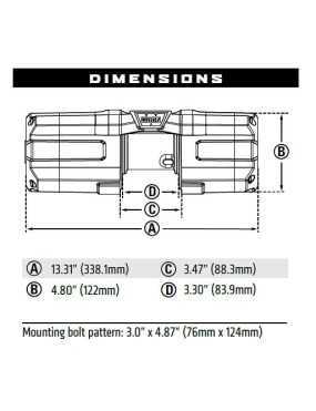 Wyciągarka WARN Axon 35-S (uciąg: 1588 kg)