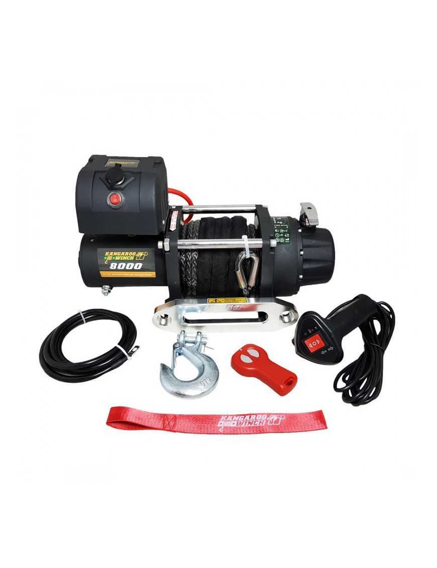 Wyciągarka PW8000E 12V z liną syntetyczną Wyciągarka PW8000E 12V z liną syntetyczną