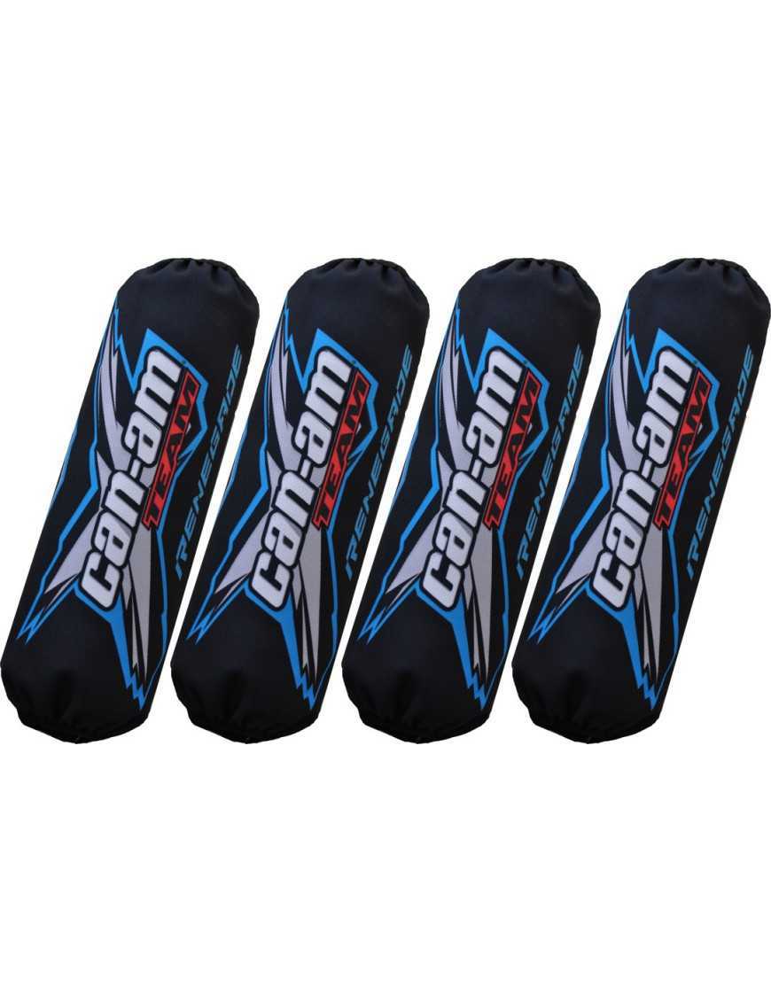 Shock Covers Can-am Renegade Black Blue New Model