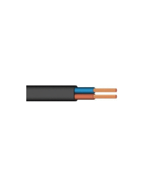 Przewód 2x1mm2 czarny 300V klasa: 5 1 metr