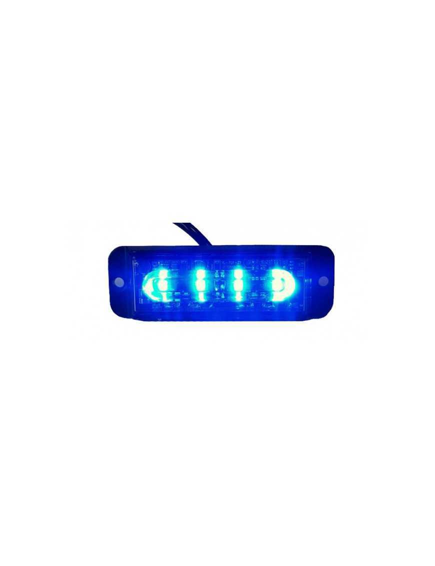 Lampa strobo 4 LED blue R10 R65 Lampa strobo 4 LED blue R10 R65