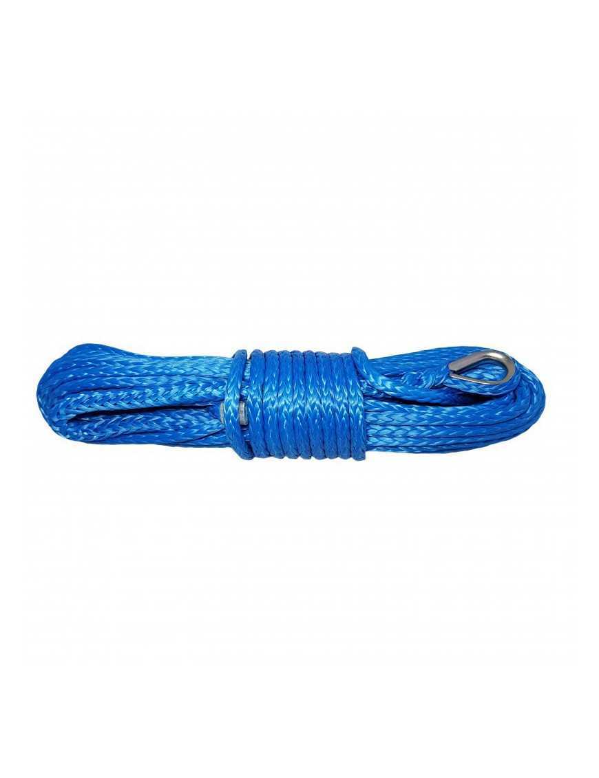 Lina syntetyczna 10 mm x 25 m, Blue z kauszą, MBL 8.2 Lina syntetyczna 10 mm x 25 m, Blue z kauszą, MBL 8.2