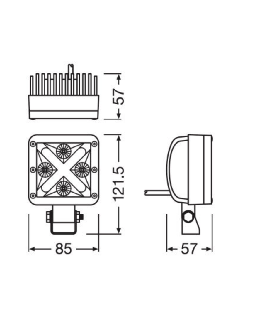 Osram LED Cube 20W 1250lm IP67 121x85x57