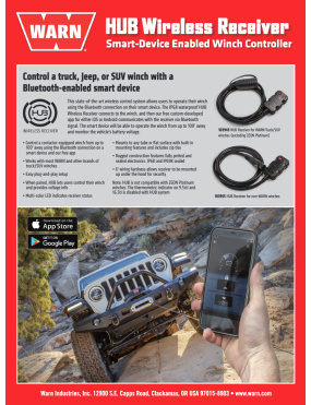 WARN HUB 103950  BEZPRZEWODOWY SYSTEM STEROWANIA DO WYCIĄGAREK WARN VR EVO