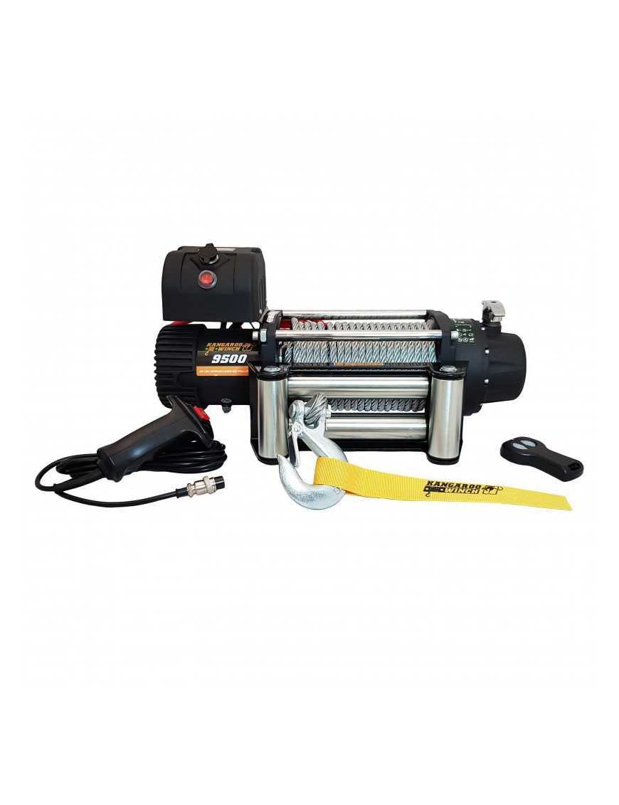 Wyciągarka samochodowa Kangaroowinch K9500 speed 12V z liną stalową Wyciągarka samochodowa Kangaroowinch K9500 speed 12V z liną stalową
