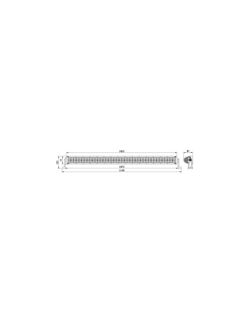 Panel LED 80x LED 240W 1140mm