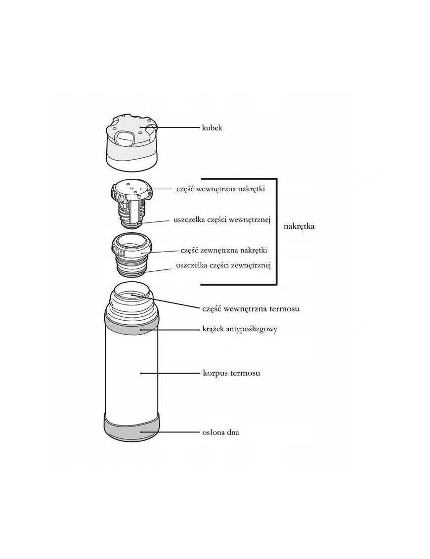 Termos z kubkiem Mountain FFX Thermos 0,9L -150062 Termos z kubkiem Mountain FFX Thermos 0,9L -150062