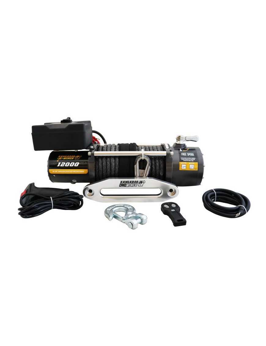Wyciągarka Kangaroowinch K12000 12V z liną syntetyczną Wyciągarka Kangaroowinch K12000 12V z liną syntetyczną