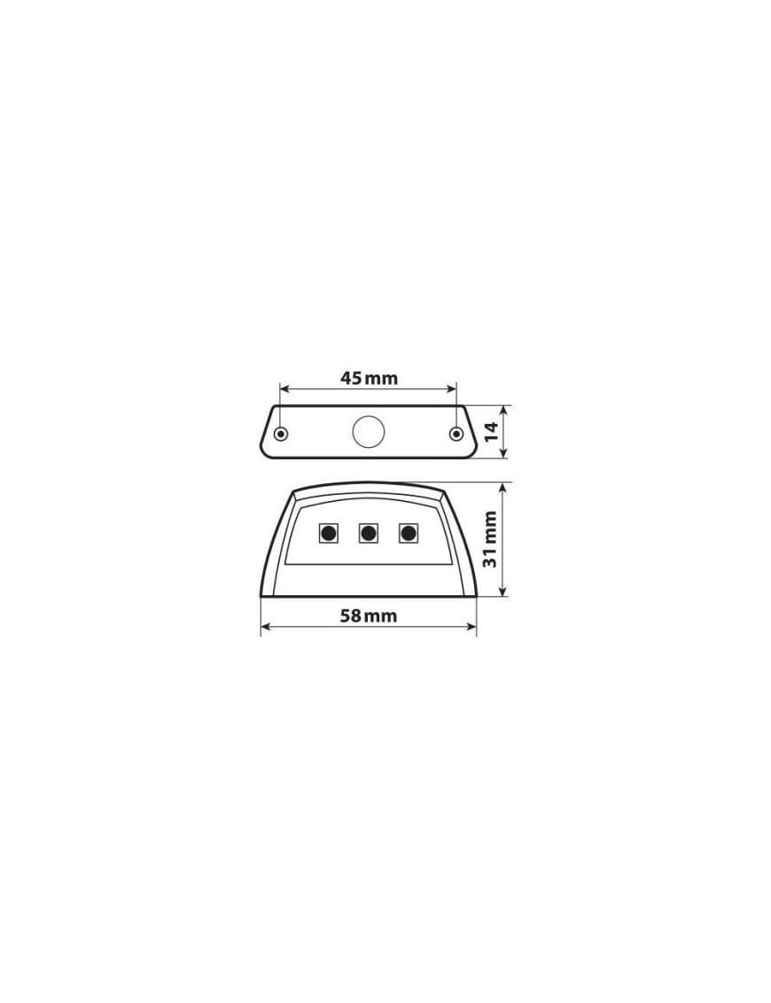 90587 E-ion, 3 Smd oświetlenie tablicy rejestracyjnej LED, 12V