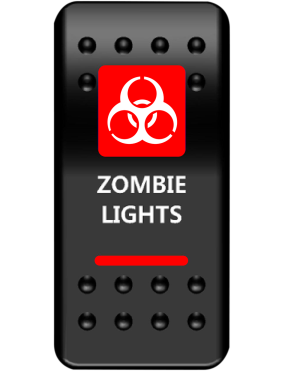 SWITCH RCKER ZMBIE LT-RED