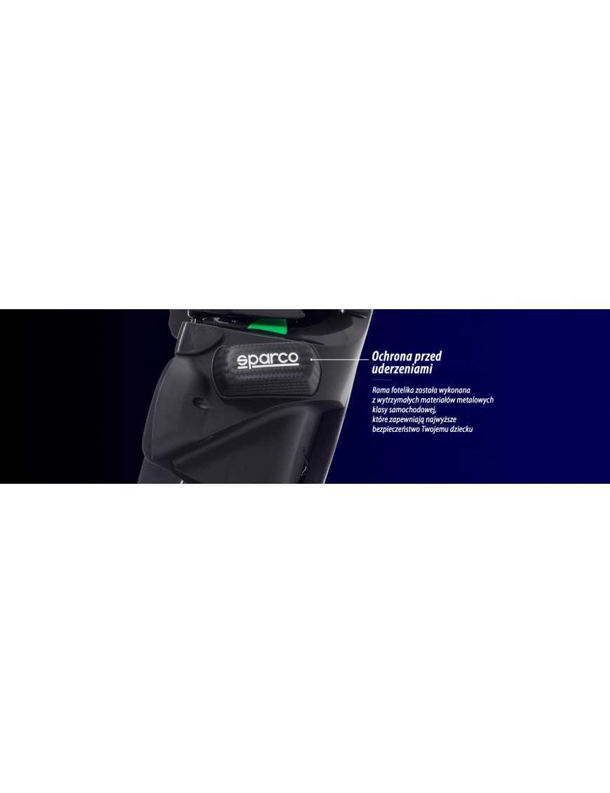 FOTELIK SPARCO SK800I CZARNY 9-36KG 9m-12lat