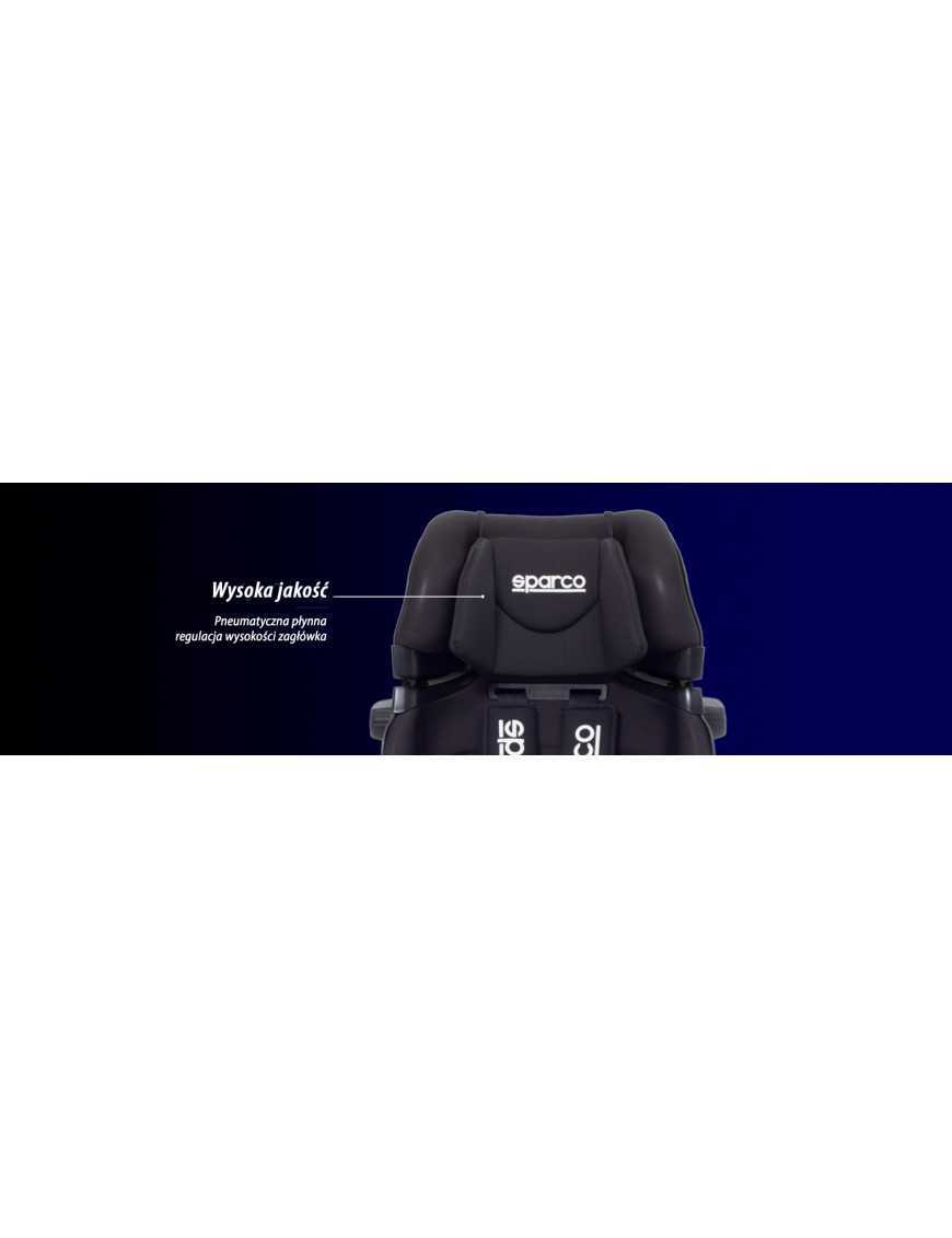 FOTELIK SPARCO SK800I CZARNY 9-36KG 9m-12lat