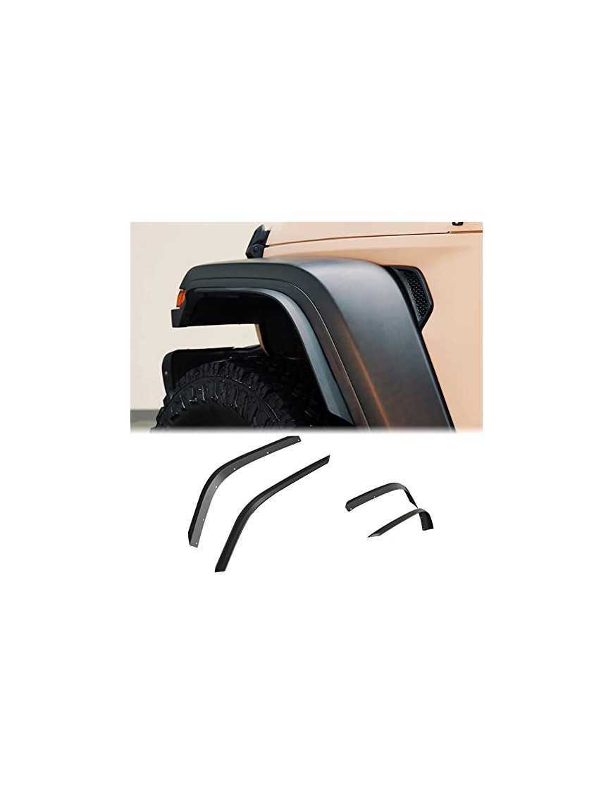 MAIKER FRONT & REAR FENDER FLARES COMPATIBLE WITH 2018-2021 JL & JLU UNLIMITED 4XE 2/4 DOORS, OFF-ROAD WHEEL FLARES LINER 4 PCS( MAIKER FRONT & REAR FENDER FLARES COMPATIBLE WITH 2018-2021 JL & JLU UNLIMITED 4XE 2/4 DOORS, OFF-ROAD WHEEL FLARES LINER 4 PCS(