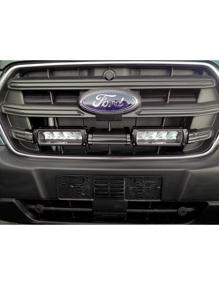 Zestaw dwóch lamp LAZER TRIPLE-R 750 Elite (Gen2) z systemem montażu w fabrycznym grillu - Ford Transit (2019 -)