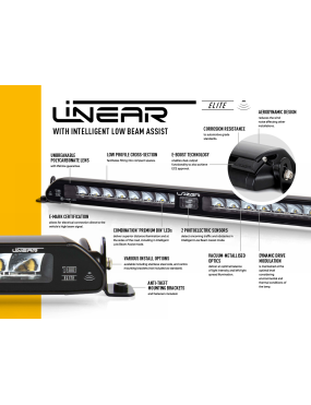 Zestaw lampy LAZER Linear 18 Elite i-LBA - z systemem montażu w fabrycznym grillu - Toyota RAV4 Hybrid (2018 -)