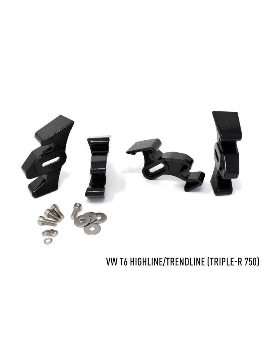 Zestaw dwóch lamp LAZER TRIPLE-R 750 Elite (Gen2) z systemem montażu w fabrycznym grillu - VW T6 (2016 -) do wersji Highline/Tre