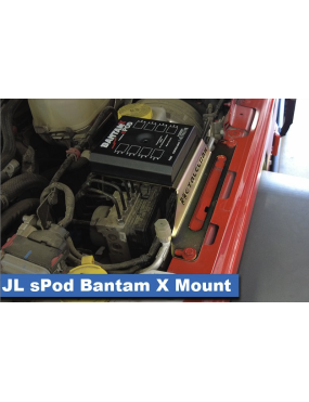Metalcloak mounting bracket for additional under-hood accessories Wrangler JL JLU