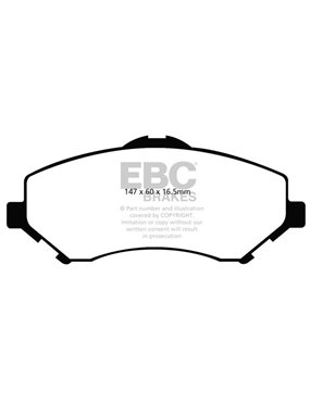 DP61798 - Zestaw klocków hamulcowych seria GREENSTUFF EBC Brakes Wrangler jl jk 